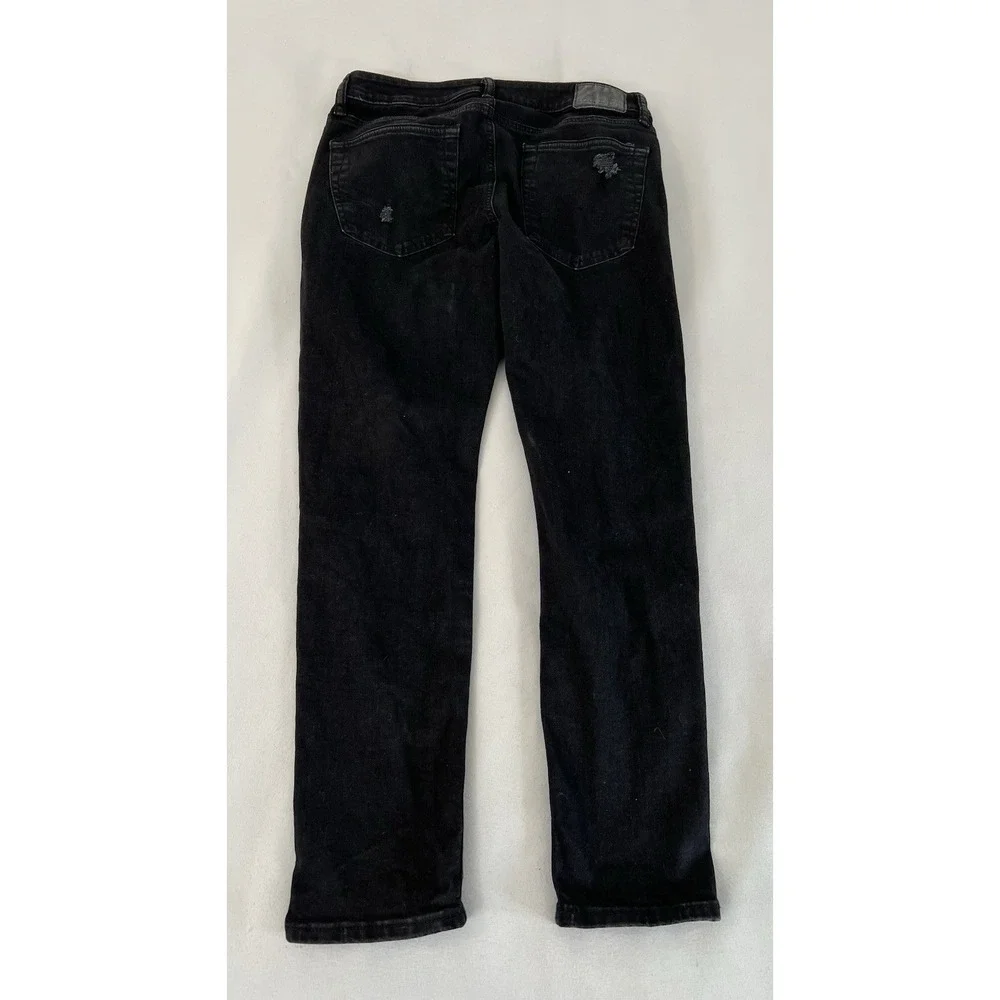 American Eagle‎ Jeans Mens 31x29  Next Level Air Flex Skinny Distressed Black